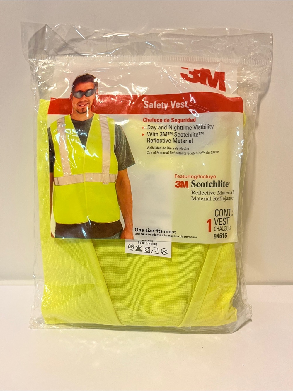 New 3M bright yellow safety vest